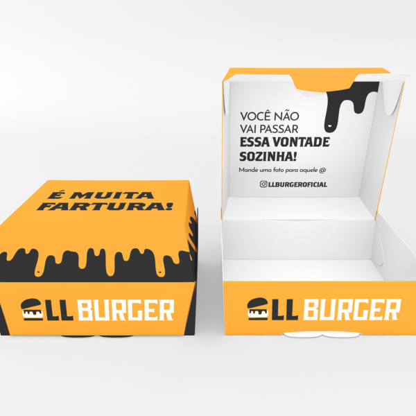 Caixa de Hamburguer LL Burger